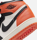 Air Jordan 1 Retro High OG Shattered Backboard Preschool Lifestyle Shoe - Black/Black/Sail/Starfish