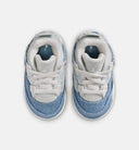 Air Jordan 4 Retro Worn Blue Infant Toddler Lifestyle Shoe - Sail/Worn Blue/Metallic Gold