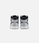 Air Jordan 1 Mid Mens Lifestyle Shoe - White/Black/Light Smoke Grey
