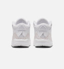 Air Jordan 3 Retro White And Silver Infant Toddler Lifestyle Shoe - White/Metallic Silver