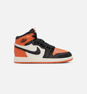 Air Jordan 1 Retro High OG Shattered Backboard Preschool Lifestyle Shoe - Black/Black/Sail/Starfish