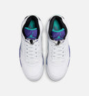 Air Jordan 5 Retro Grape Mens Lifestyle Shoe - White/New Emerald/Grape Ice/Black